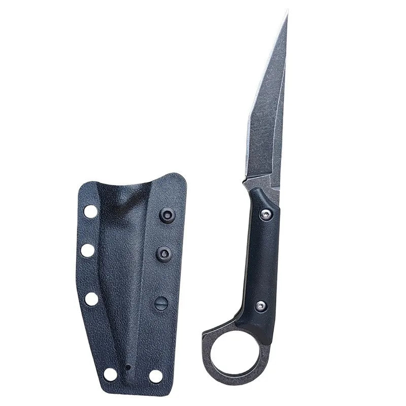 G10 Fixed Blade Knife – 440C Steel Camping & Survival + Sheath