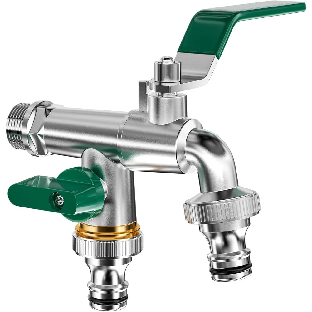 Brass IBC Water Tank Adapter – 1/2" Garden Hose Ball Valve Fitting