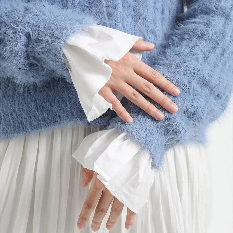 Photography Props Nail Photo Glove Beautiful Gentle Fake Cuffs