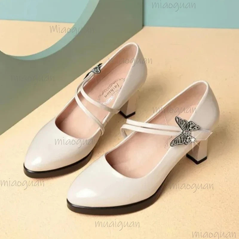Women's High Heel Pumps – Butterfly Knot Wedding & Party Shoes