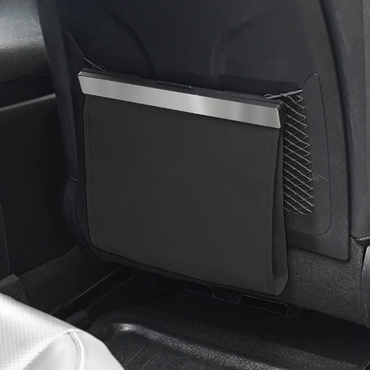 LED Car Garbage Bag Waterproof Magnetic Adsorption Trash Can Back