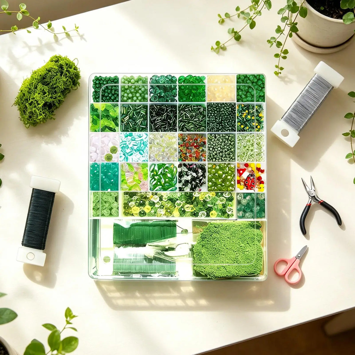 DIY Beaded Plant Kit – 5500 Piece Handmade Beading Craft Set