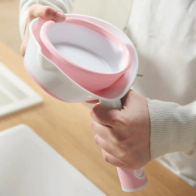 Large PP Folding Water Scoop – Long Handle Kitchen & Bath