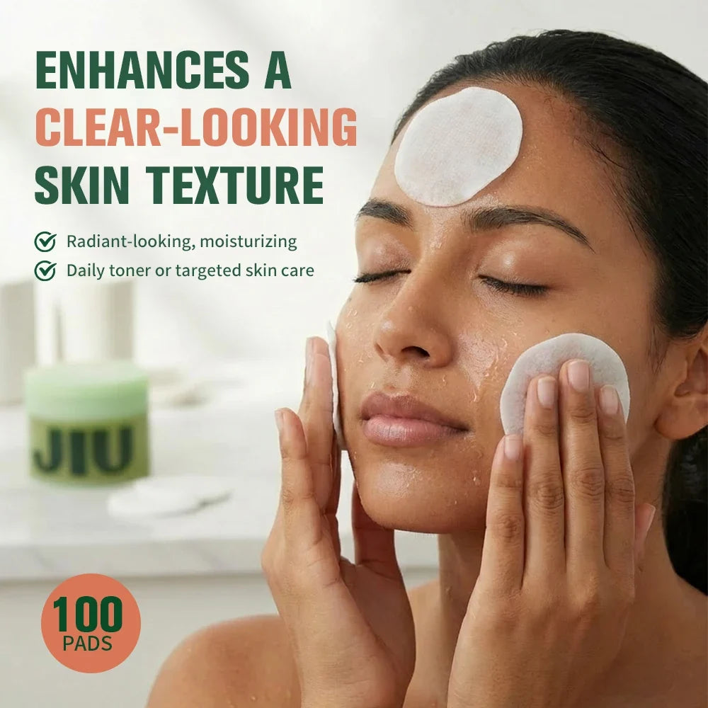 Nicotinamide Brightening Toner Pads – 100 Facial Cotton Pads