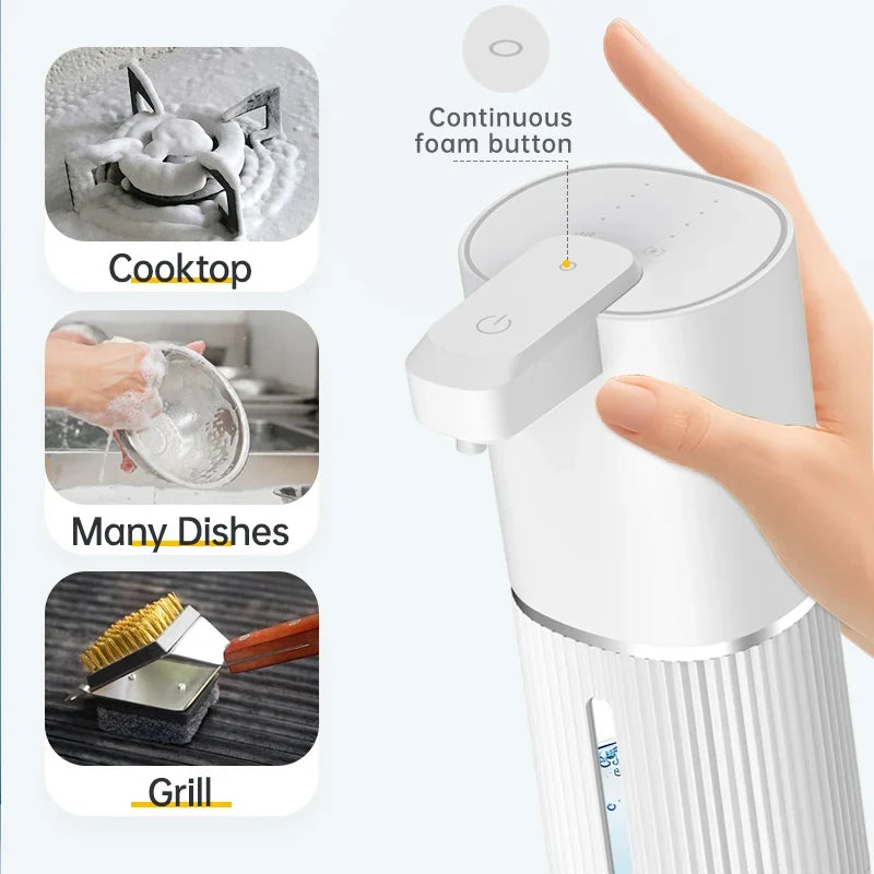 BALASHOV Touchless Foam Soap Dispenser 380ml USB Rechargeable