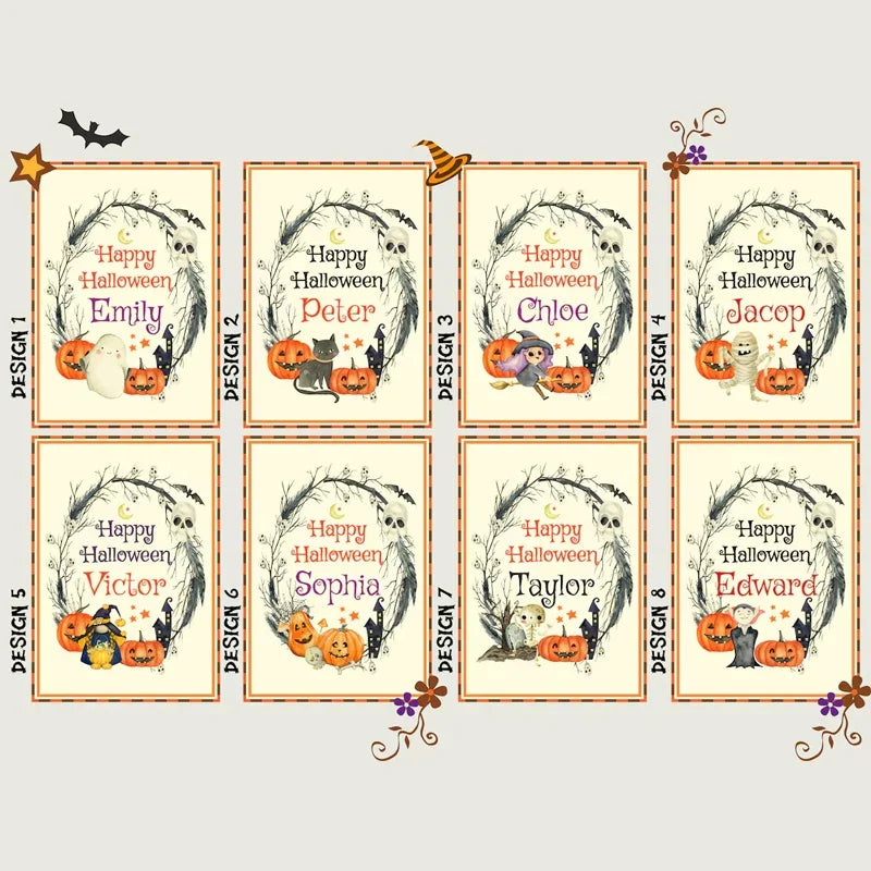 Personalized Halloween Drawstring Candy Bag – Custom Kids Gift
