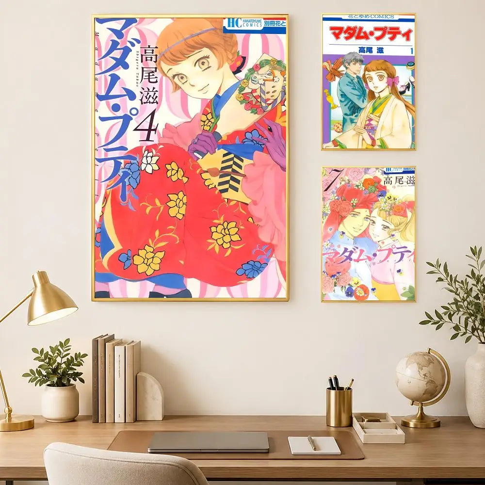 Cartoon Madame Petit Self-Stick HD Wall Art Poster | Waterproof