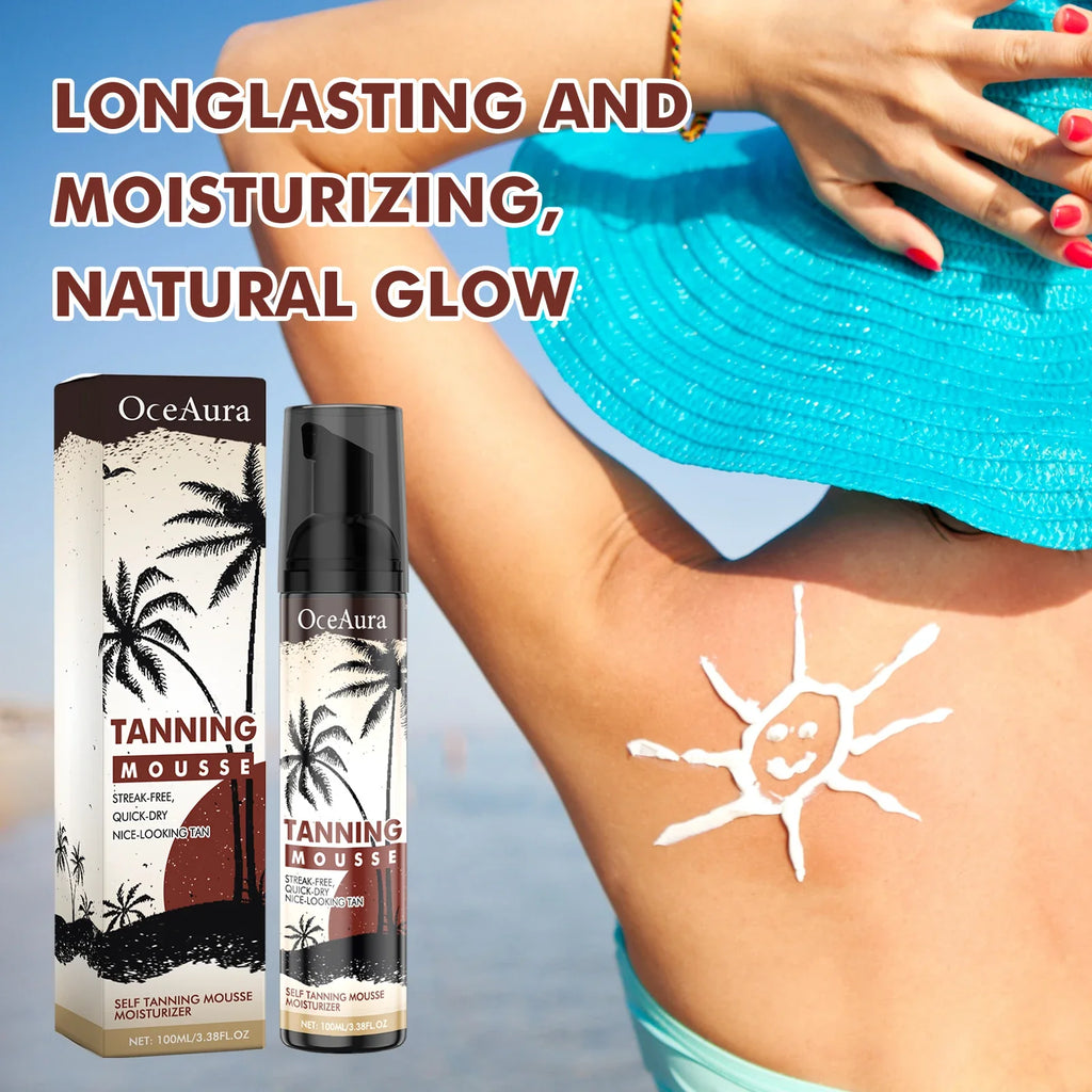 OceAura Self Tanner Mousse Bronzer | Sunless Tan 100ml