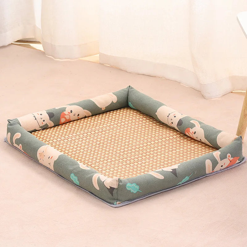 Pet Ice Mat All-season Dog House Anti-slip Wear-resistant Linen