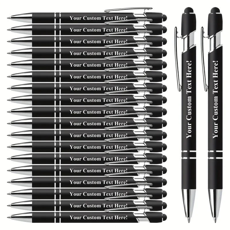 20pc Personalized Ballpoint Pen Gift Set with Stylus Tip
