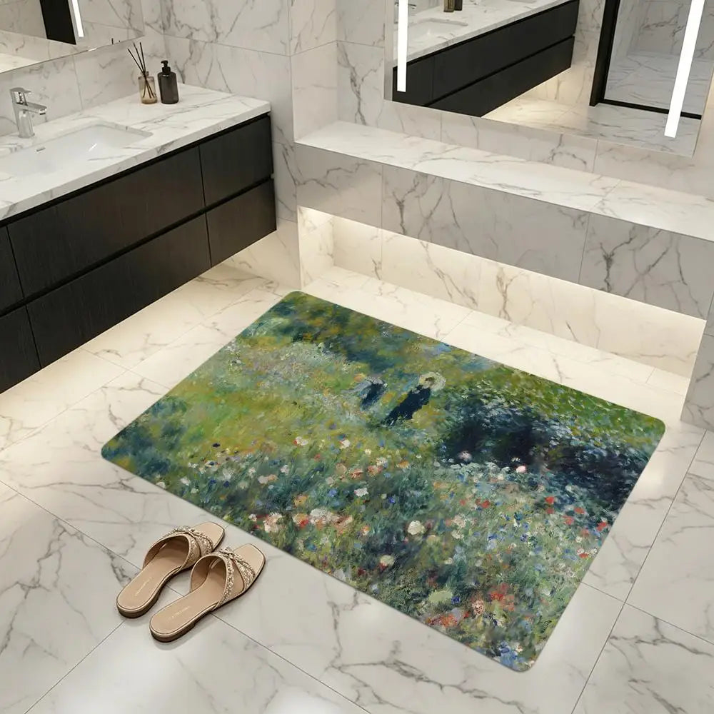 Diatomite Bath Mat – Quick Dry, Non-Slip Absorbent Floor Mat