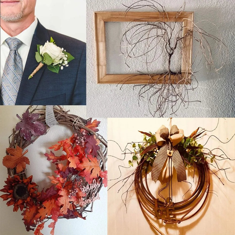 Paper Wrapped Floral Bind Wire – 164 ft for Crowns & Wreaths
