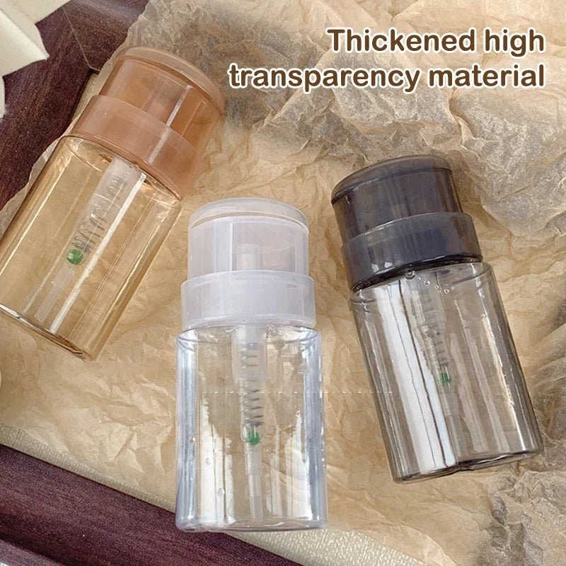 Refillable Press Pump Dispenser Bottle for Nail & Makeup