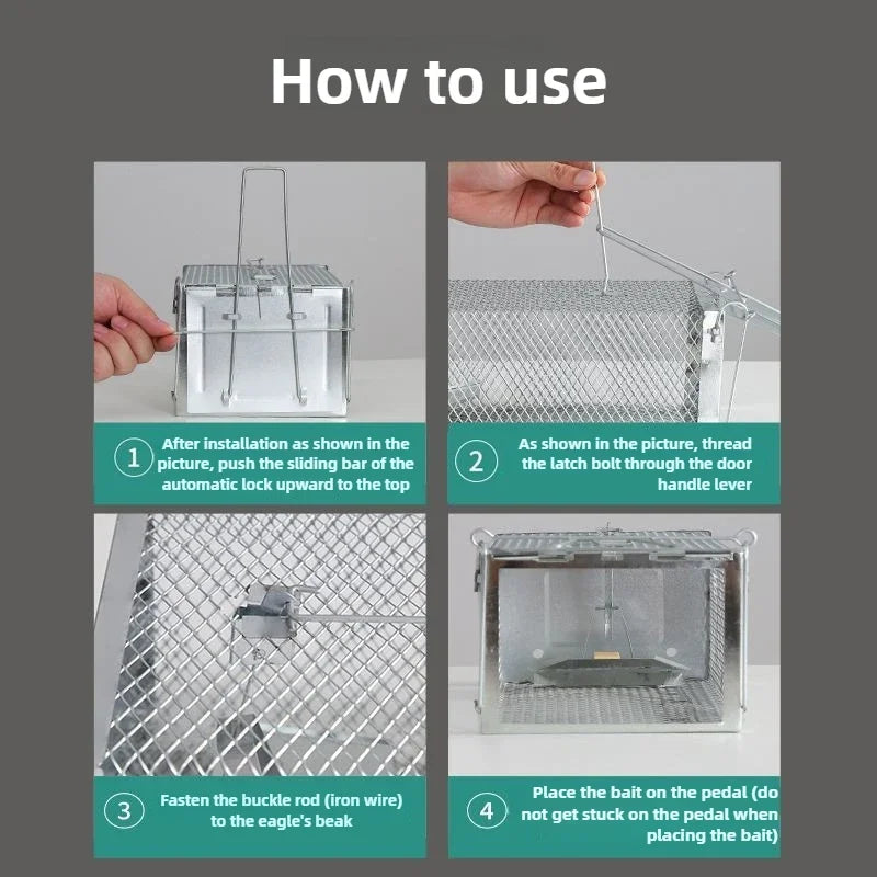 Rat Cage Mice Rodent Animal Control Catch Bait Hamster Mouse Trap