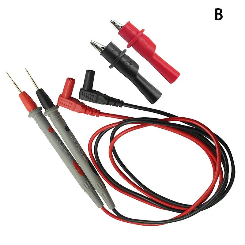 Gold-Plated Needle Tip Multimeter Test Probe Leads – 2 Pcs
