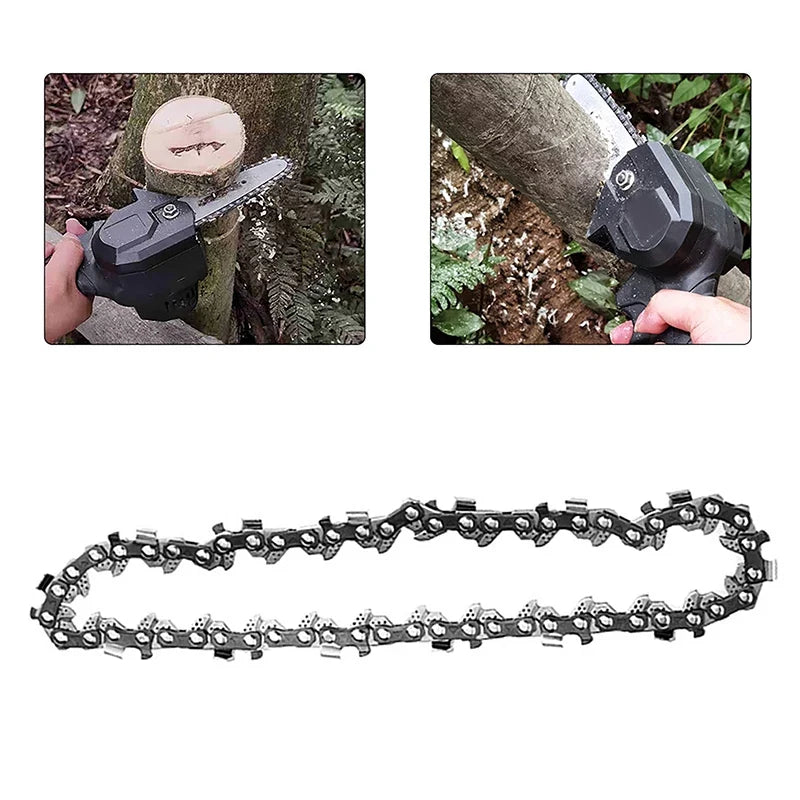 Metal Chainsaw Chain 4–16 Inch | Wood Cutting Replacement Blade