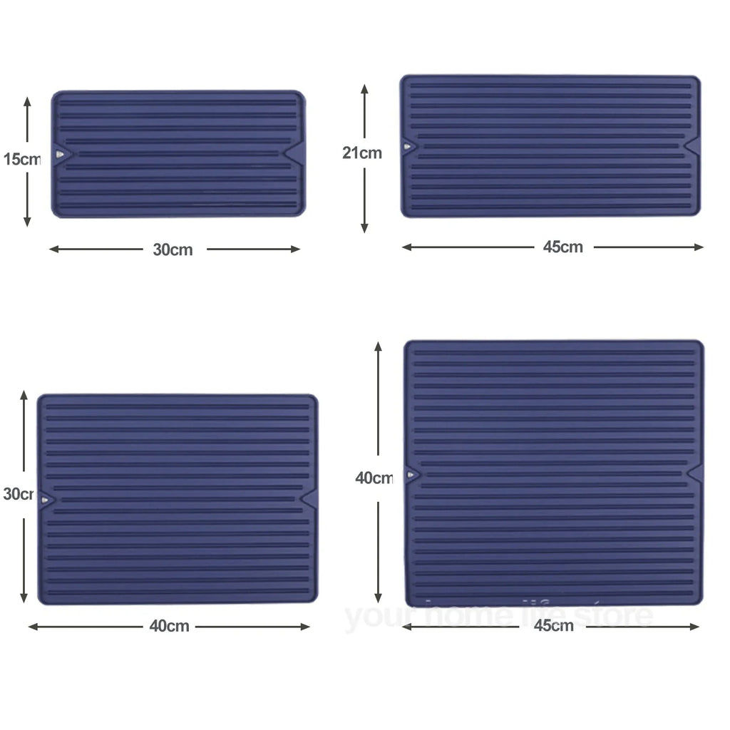Silicone Dish Drying Mat | Food Grade, Heat Resistant Kitchen Mat