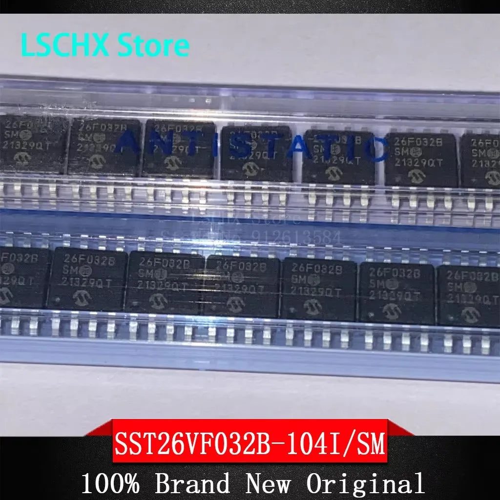 5pcs Mixed IC Chips – EEPROM, Microcontroller & Flash Memory