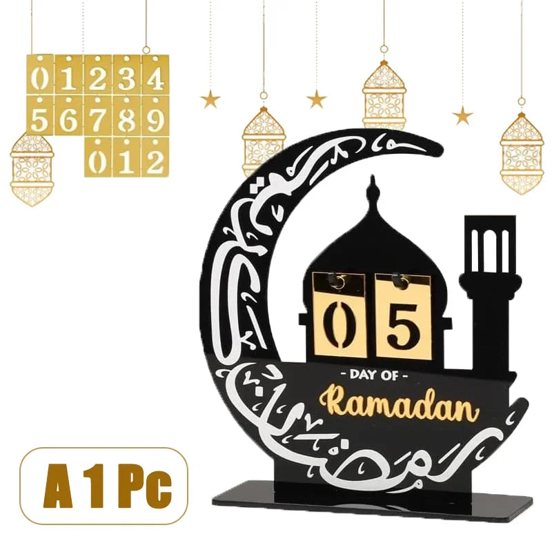 2026 DIY Eid Acrylic Countdown Calendar | Ramadan Decor
