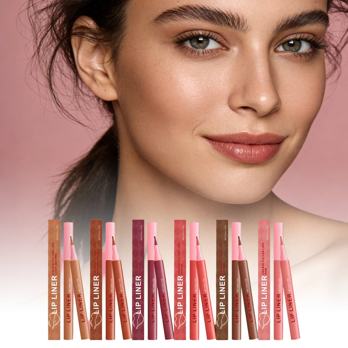 Waterproof Multi-Color Lip Liner Pencil – Moisturizing & Long-Lasting