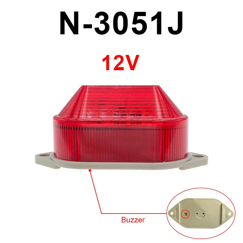 TB40 LED Buzzer Strobe Warning Light 12V 24V 220V IP44