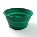 Yaqi Collapsible Portable Silicone Travel Shaving Bowl Black Green