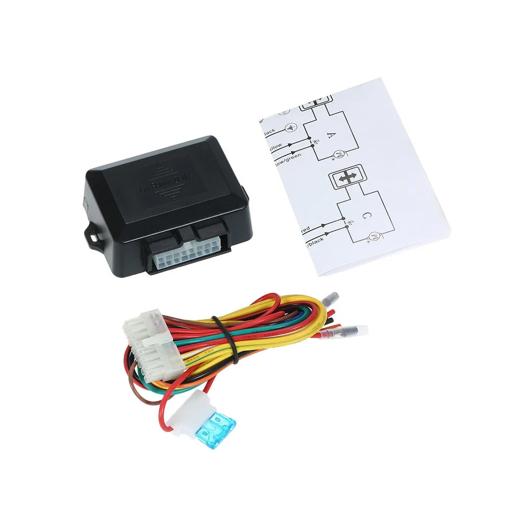 12V Power Window Closer Module for 4-Door Cars + Wiring
