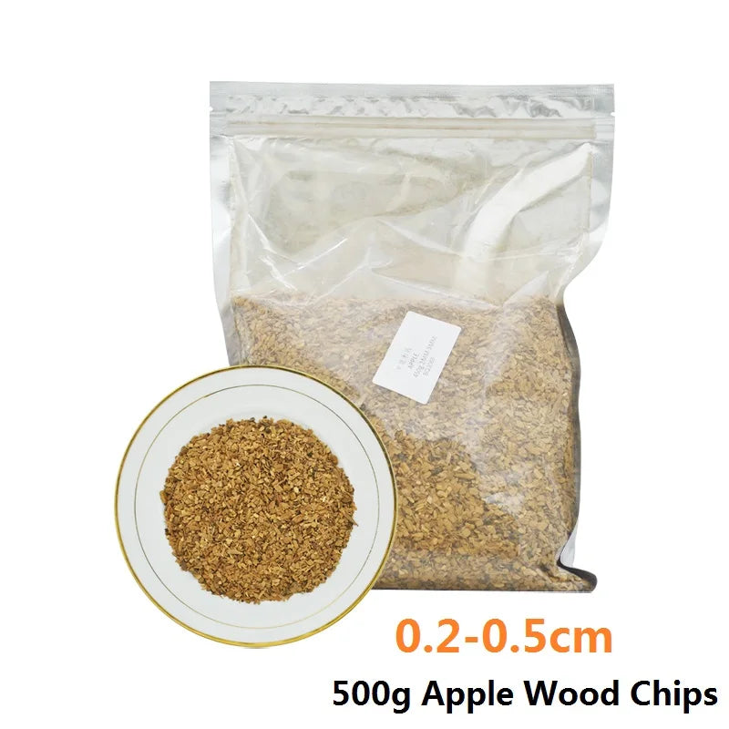 BBQ Wood Chips Apple Oak Cherry Smoking Chips 125g–500g
