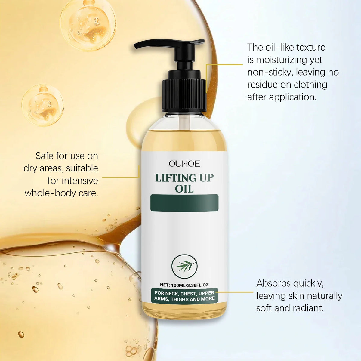 OceAura Collagen Firming Body Oil | Deep Hydration 100ml