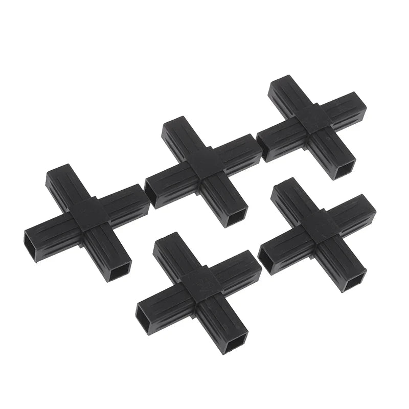 1 2 3 4- 5-way Cross Square Pipe Fittings 20X20Pipe Angle Code