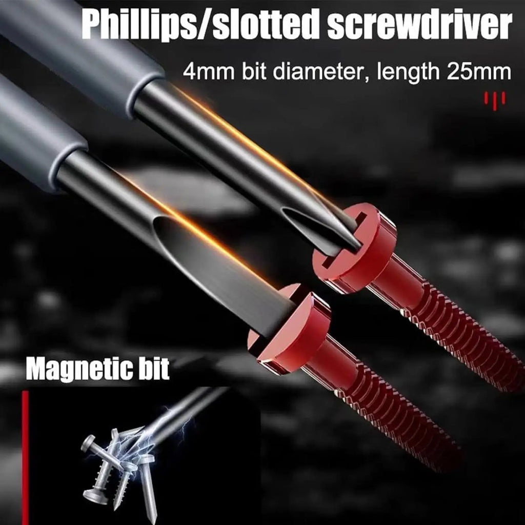 2-in-1 Voltage Tester Screwdriver with LED Light Display