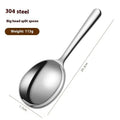 Stainless Steel Ladles Serving Soup Rice Spoon Drain Hole Heat