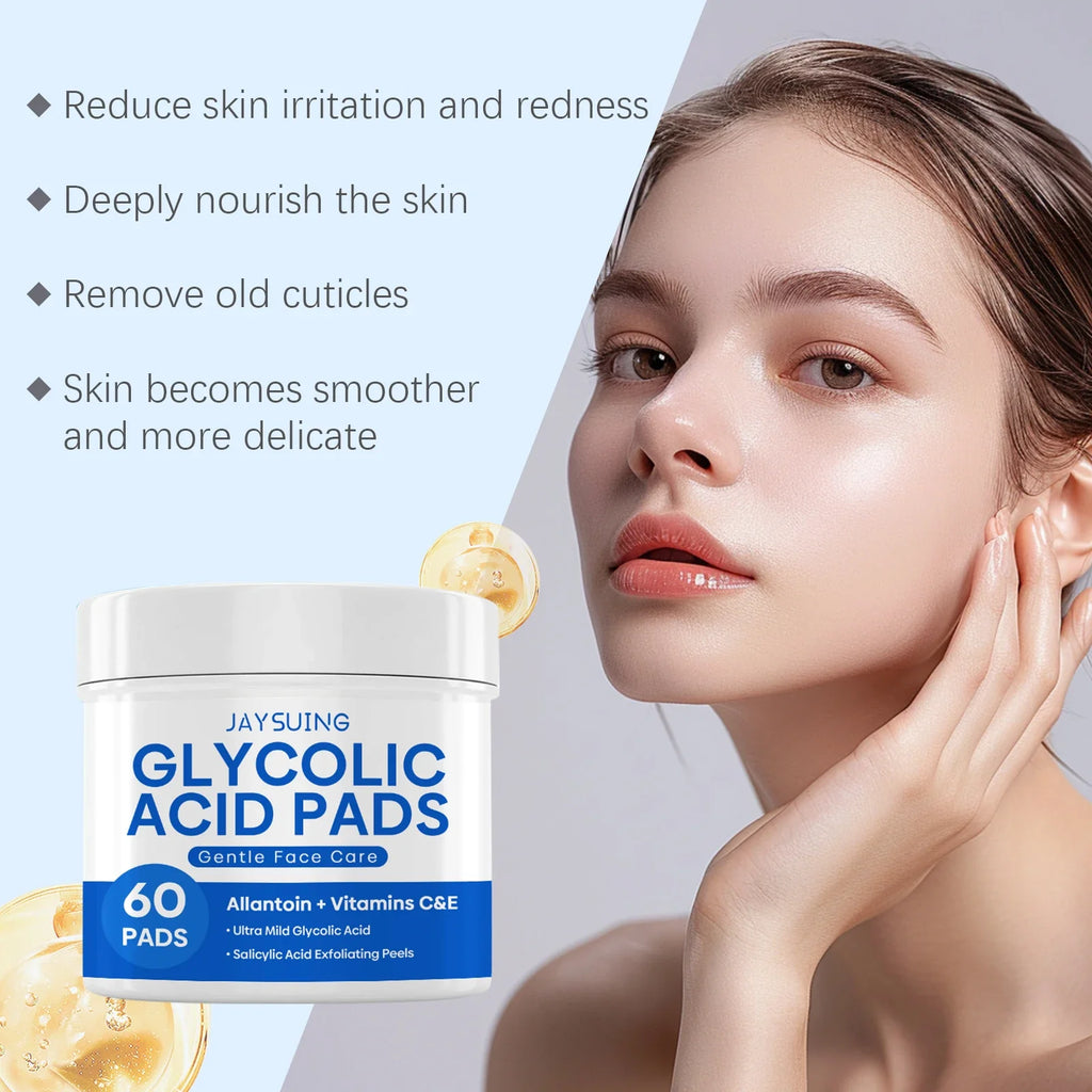 Glycolic & Salicylic Acid Exfoliating Pads – Brighten Skin