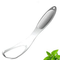 Stainless Steel Tongue Scraper Fan-shaped Cleaner Fresh Breath Oral