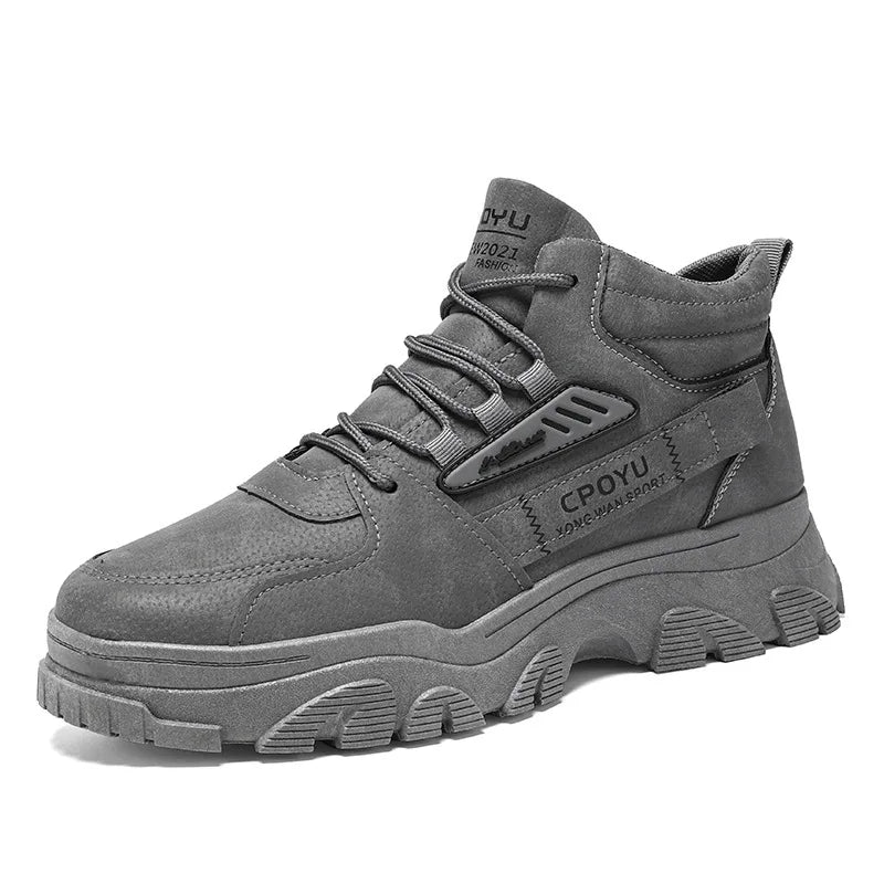 Men's Anti-Slip Winter Ankle Boots – Outdoor Sport Lace-Up