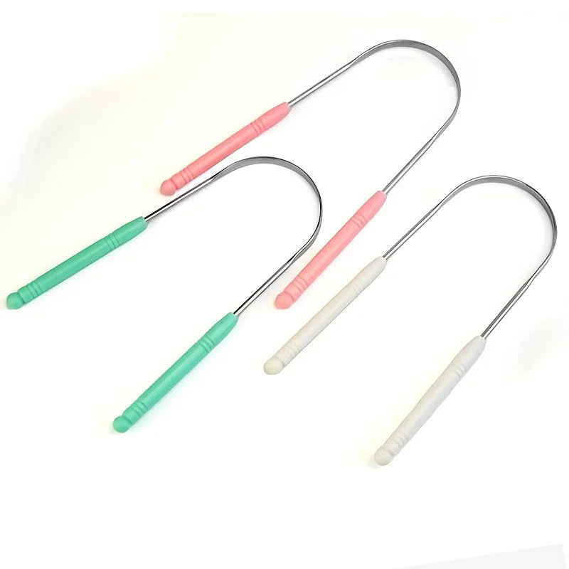 Stainless Steel Tongue Scraper & Cleaner | Oral Care Tool