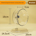 Hamster Transparent Silent Running Wheel – 3 Sizes, Easy Clean