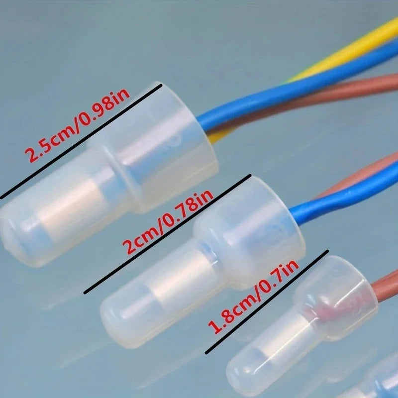 120Pcs Closed End Crimp Wire Connectors 22-10 AWG | 3 Sizes