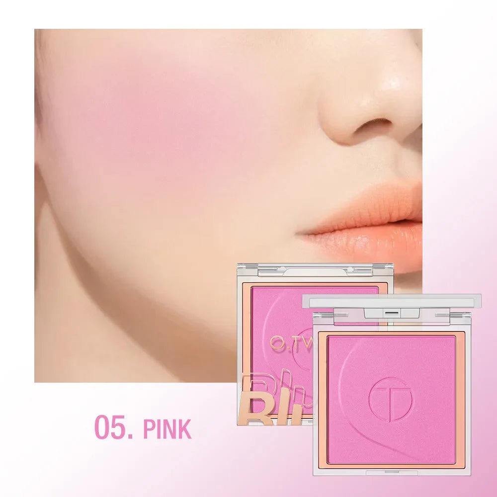 O.TWO.O 6-Color Mineral Blush Palette – Matte & Shimmer Powder