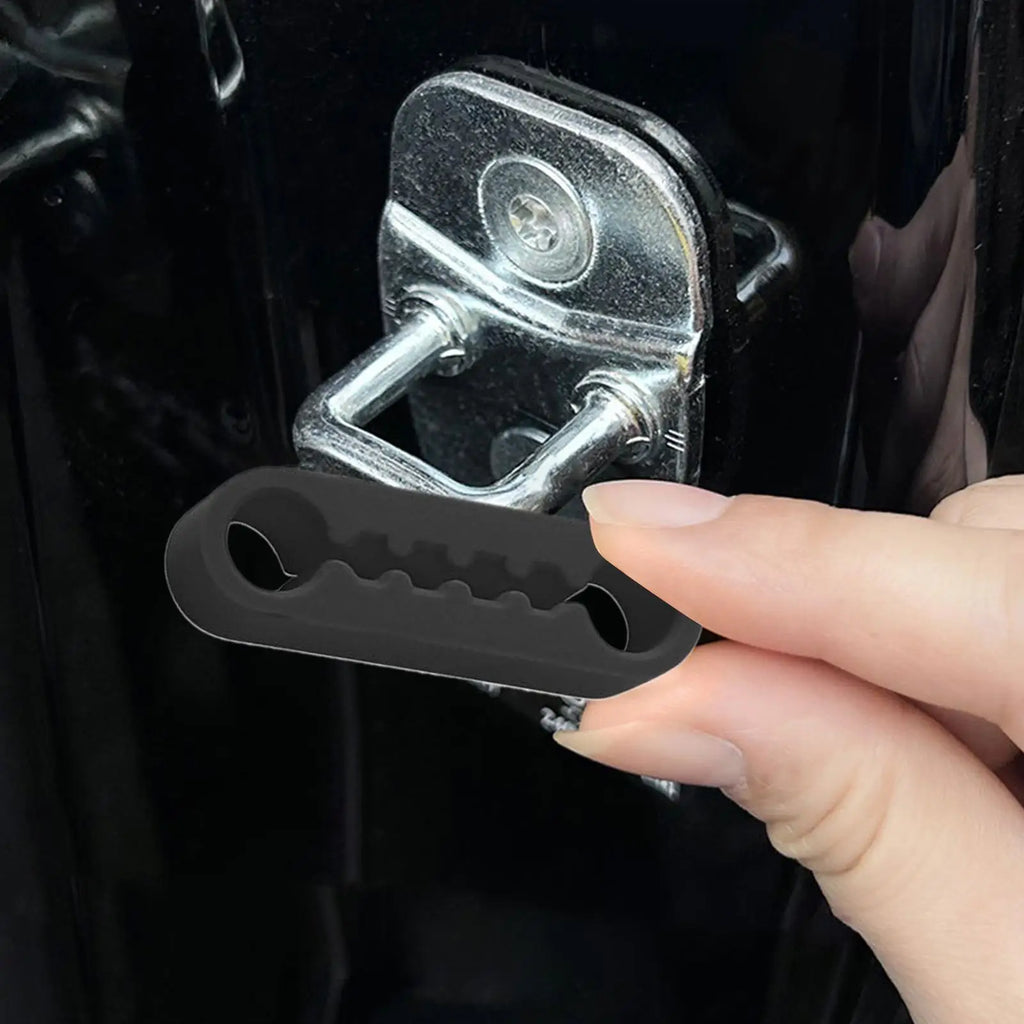 Silicone Car Door Lock Cover Pads – Anti-Vibration Damper 4pk