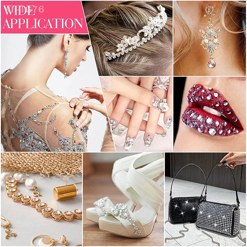 Self-Adhesive Crystal Rhinestone Stickers – Face, Hair & Body Gems