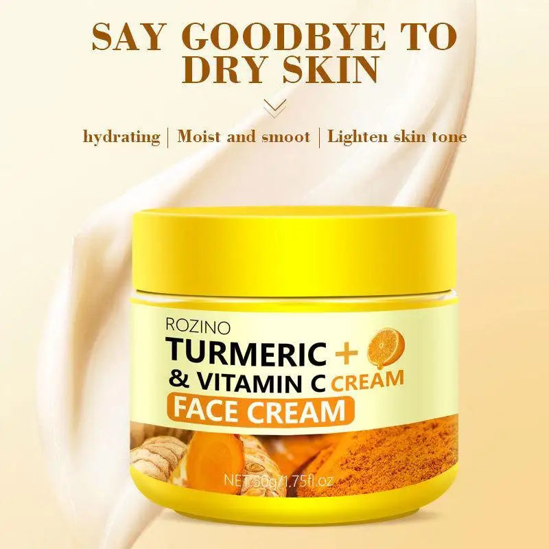 Turmeric VC Face Cream Firming Moisturizes Skin Leaving Fresh Non
