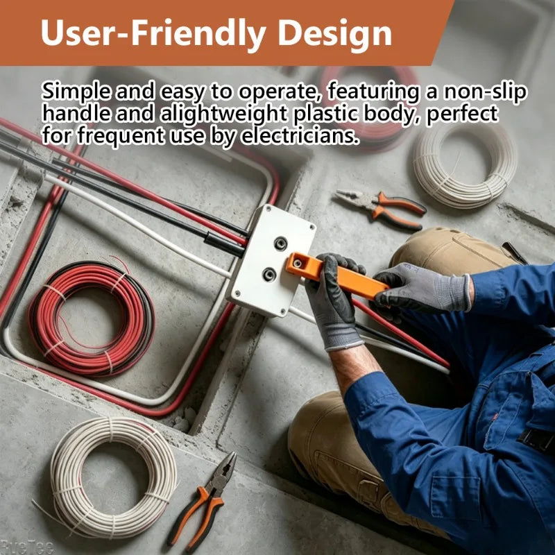 Heavy-Duty Drill-Powered Wire Puller for Electricians