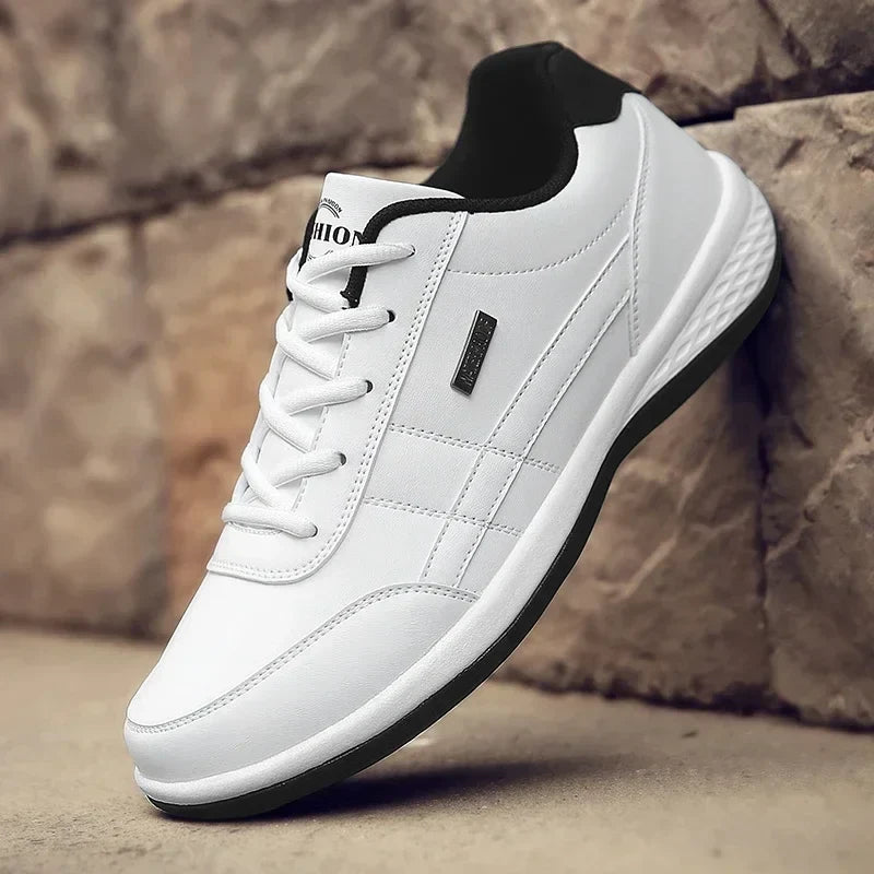 Men's Casual Lace-Up Sneakers – Breathable Cork Sole | Sizes 6–12