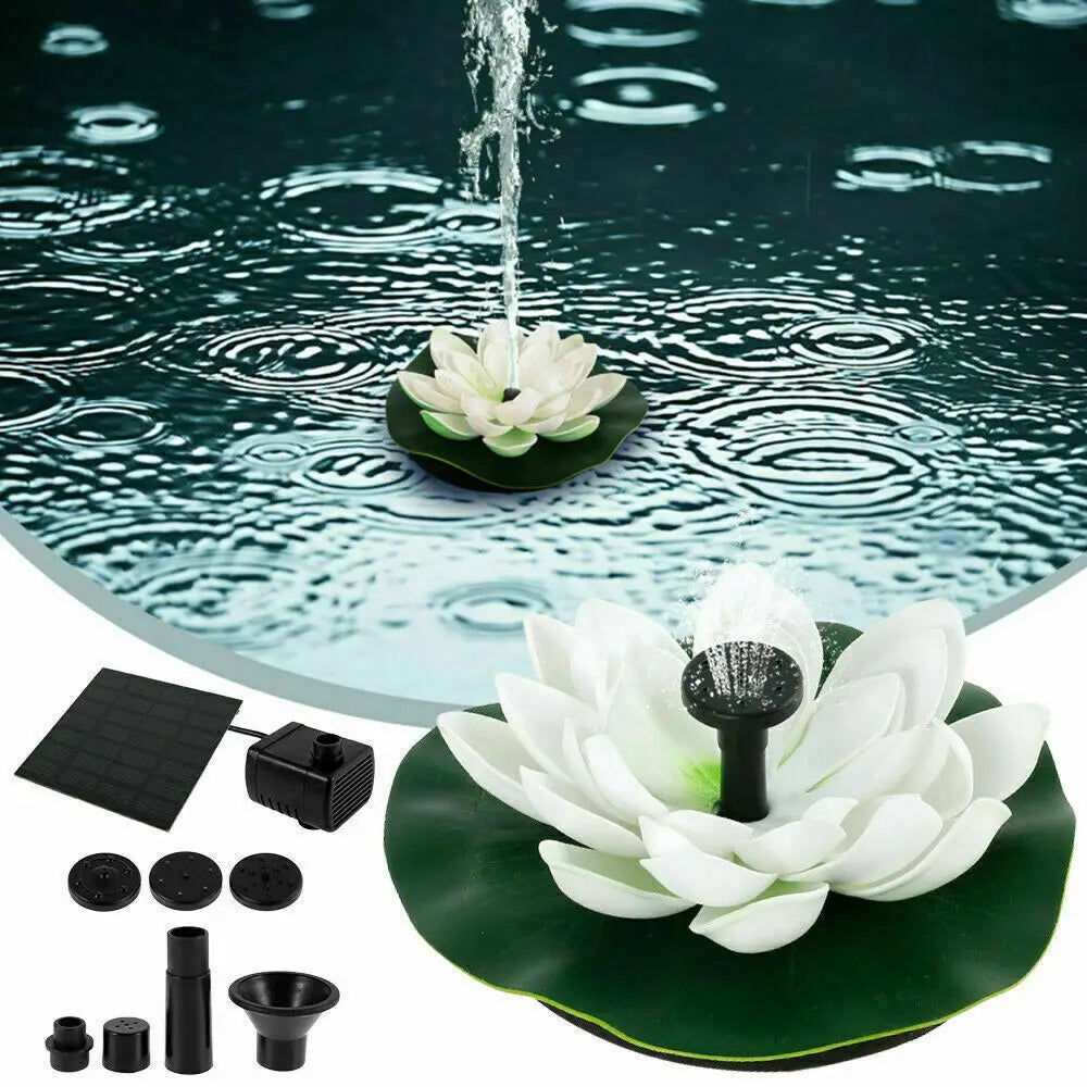 AISITIN Mini Lotus Solar Water Fountain – Garden & Bird Bath