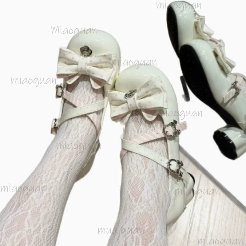 Japanese Mary Jane Heels – Bowknot Lolita Cosplay Women's Shoes