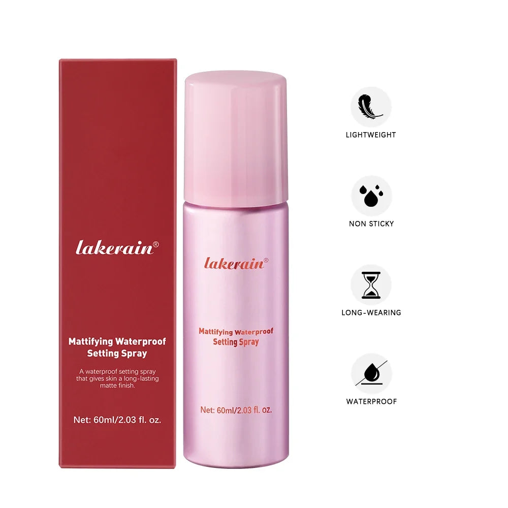 Waterproof Matte Setting Spray – Oil Control & Long-Lasting