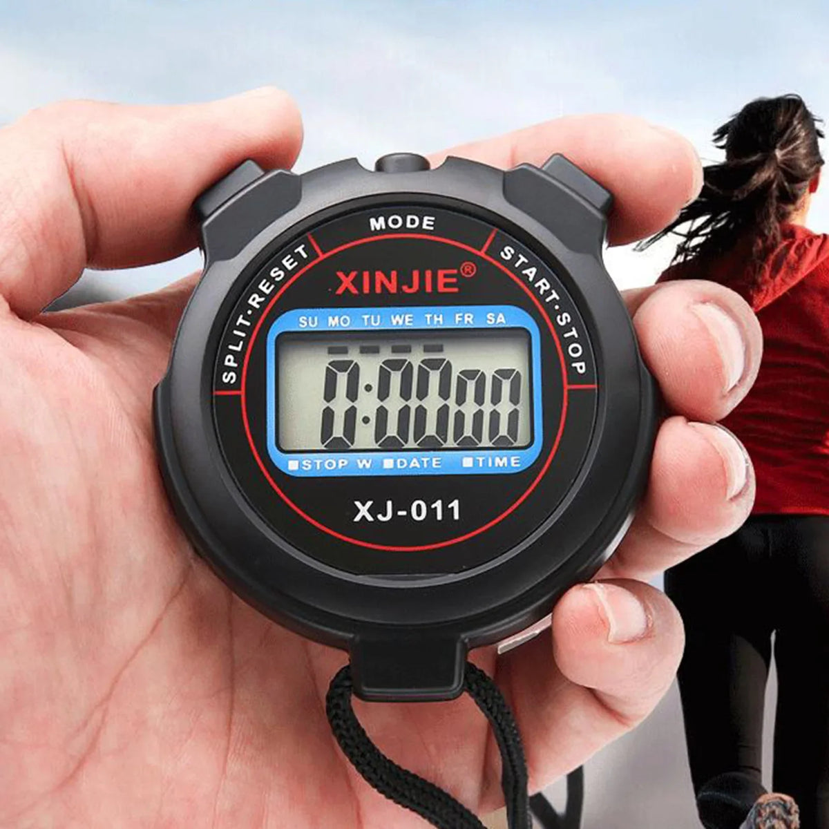 Sports Stopwatch Timer Athlete Referee Portable Waterproof Fitness