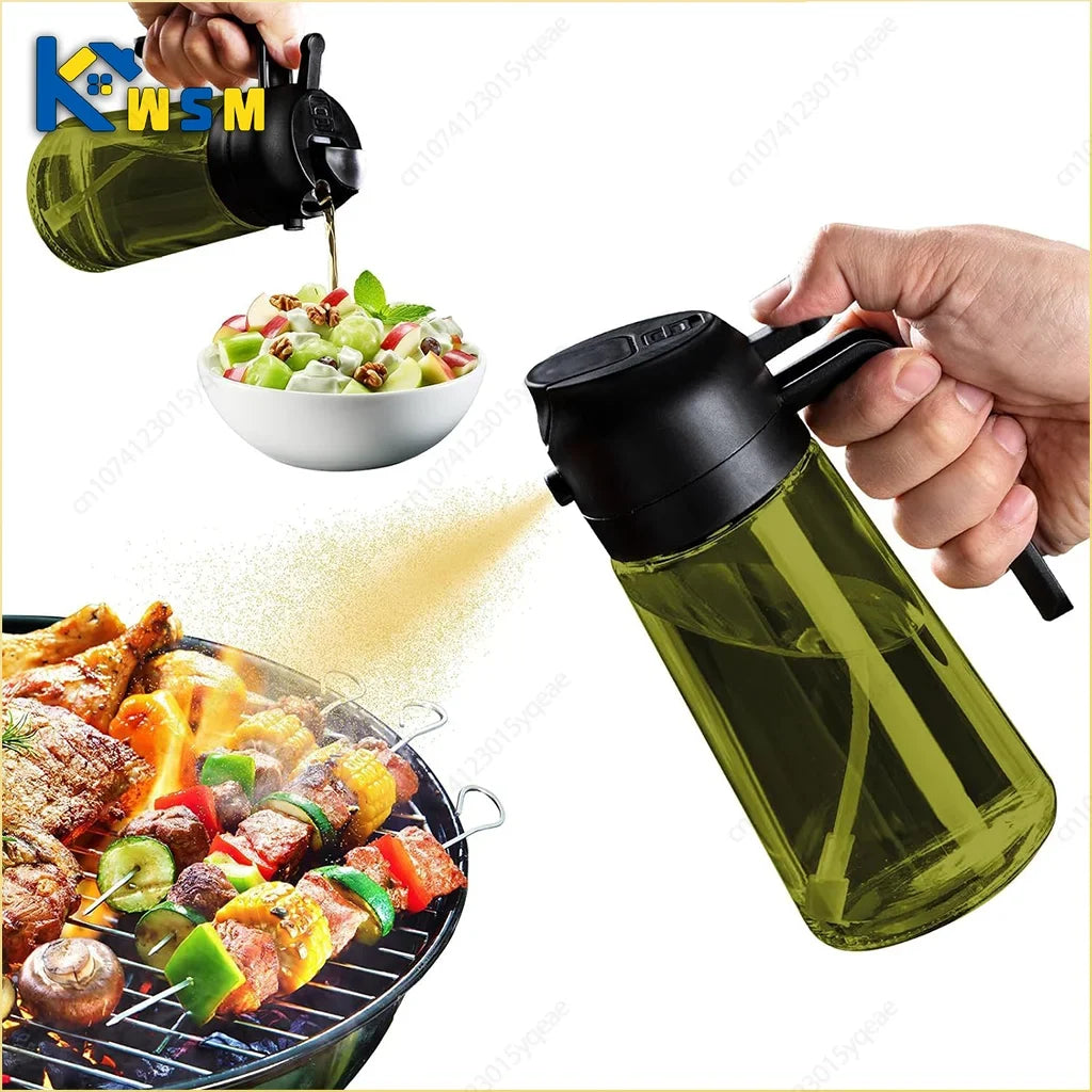 Dark Glass Olive Oil Sprayer – 500ml Lightproof Mister Bottle