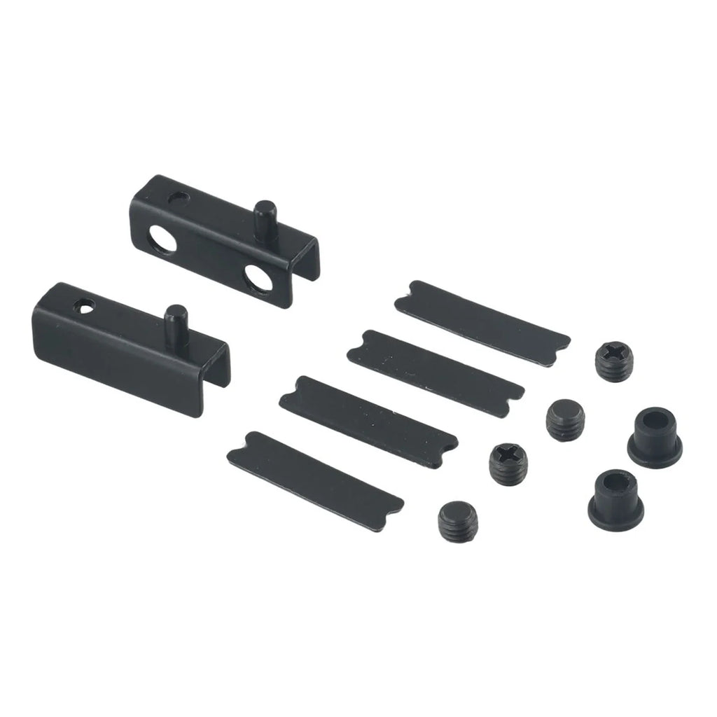 Glass Door Pivot Hinges – No-Drill Stainless Steel Clamps 2-Pack